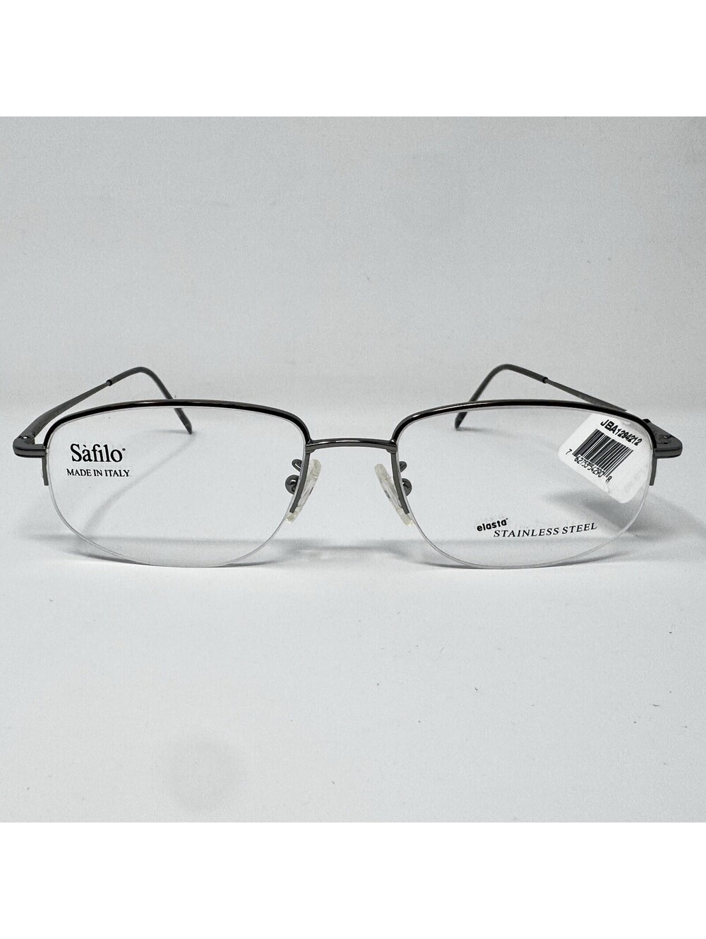 Vintage Safilo Elasta 7078 H20 Pewter Havana Eyeglass Frames 54-18-140 NWT
